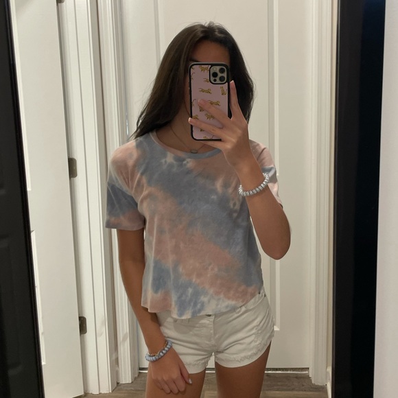 TIE DYE CROPPED TEE - Picture 2 of 2